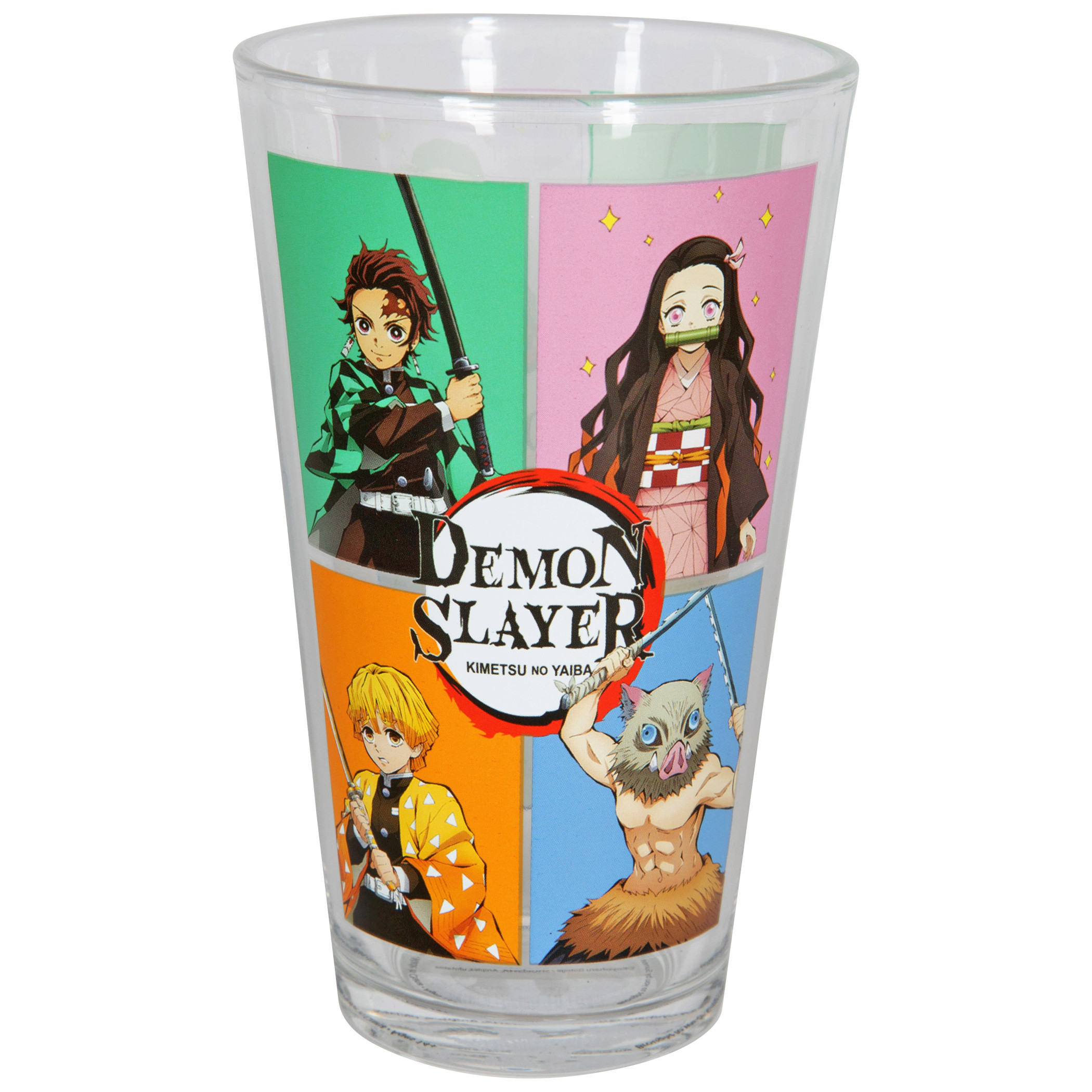 Demon Slayer Group Grid Pint Glass